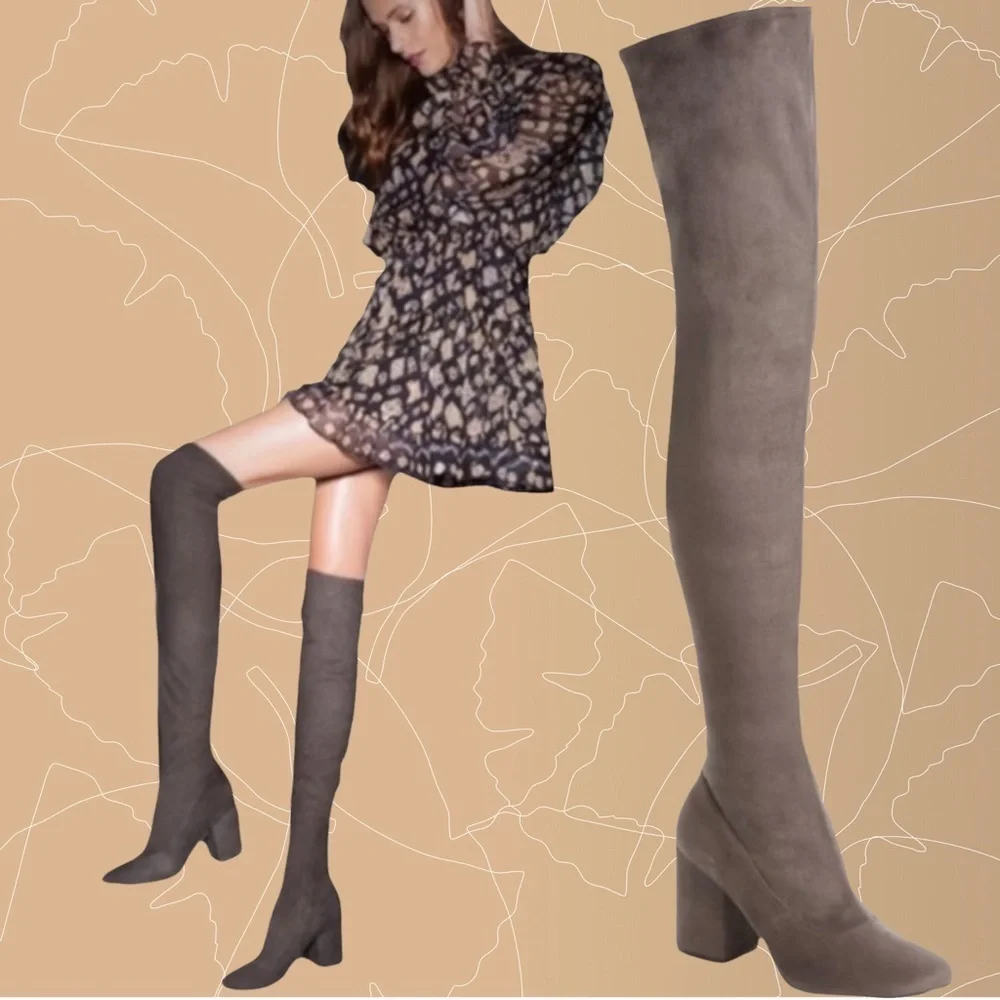 Sam Edelman Taupe Over-the-Knee Boots
